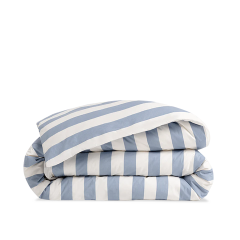 Housse de couette Percale de coton 120 fils - Club Bleu