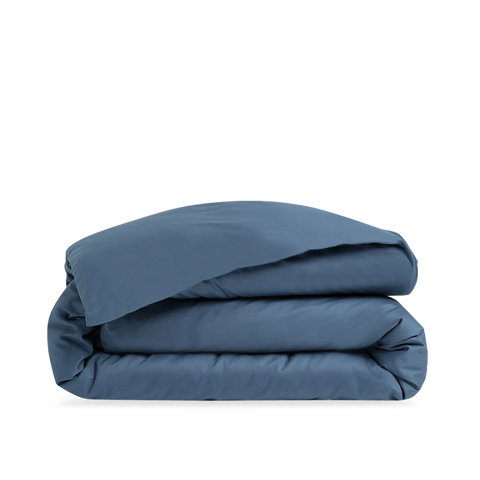 Housse de couette Satin de coton 200 fils - Juste Le Bleu