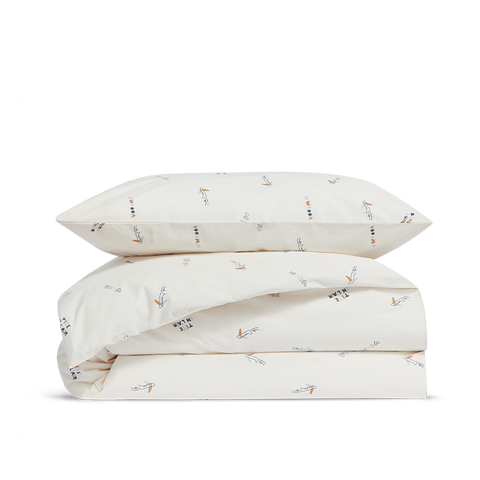 Baby &amp; Child Washed Percale Set - Les Petits Planes - 100x140 + 40x60