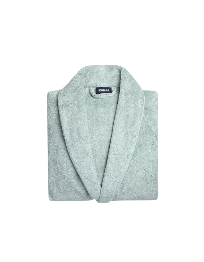 Peignoir moelleux - Vert Eau