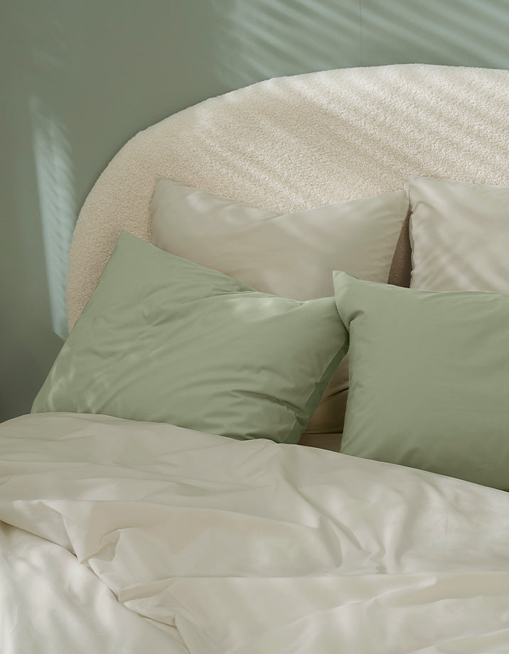 Hoeslaken Percale katoen 120 draden - Ecru