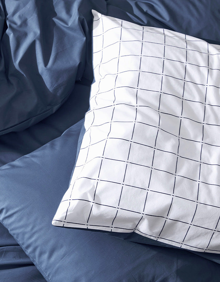 Housse de couette Percale de coton - Juste Le Petit Carreau