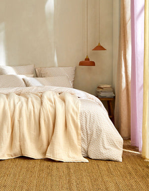 Washed percale pillowcases x2