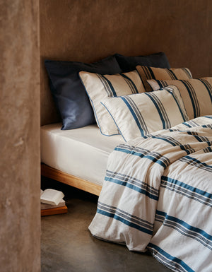 Washed satin duvet cover