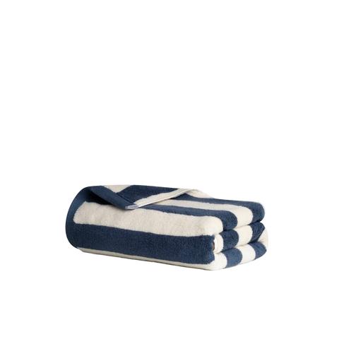 Serviette de bain moelleuse - Juste La Rayure Bleue