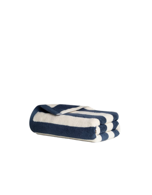Serviette de bain moelleuse - Juste La Rayure Bleue