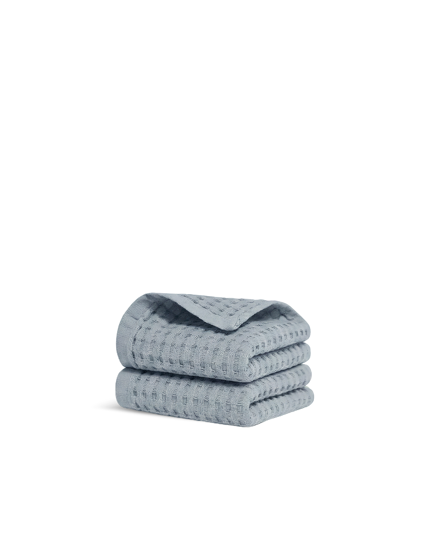 Asciugamani per ospiti nido d'ape x2 - Blu Salmastro