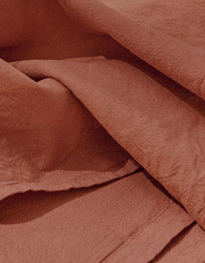 Tischdecke - Kupferrot