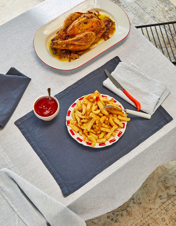 Nappe - Rayé Gris