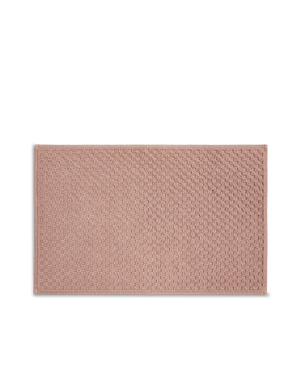 Tapis de bain Nid d'abeille - Vieux Rose